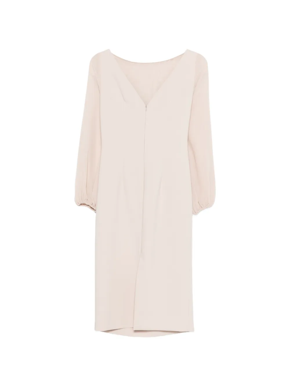  D.exterior Draped Long-sleeve Mini Dress - Neutrals 