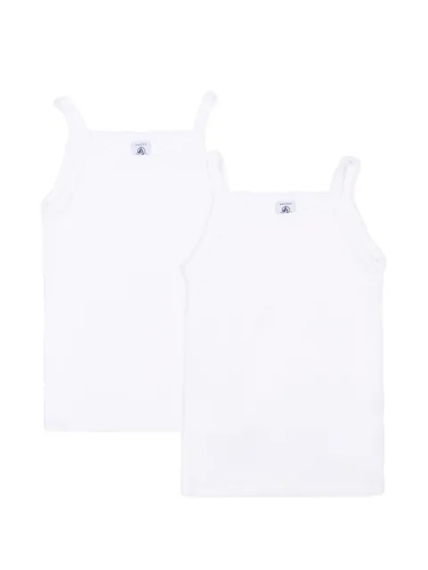 Petit Bateau cotton tank top set (set of two)