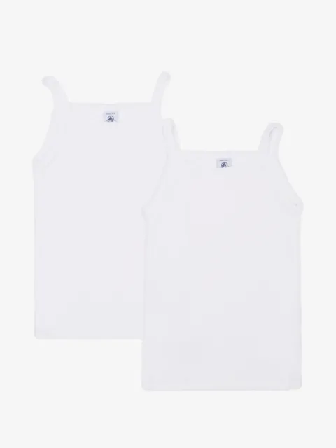 Petit Bateau cotton tank top set (set of two)