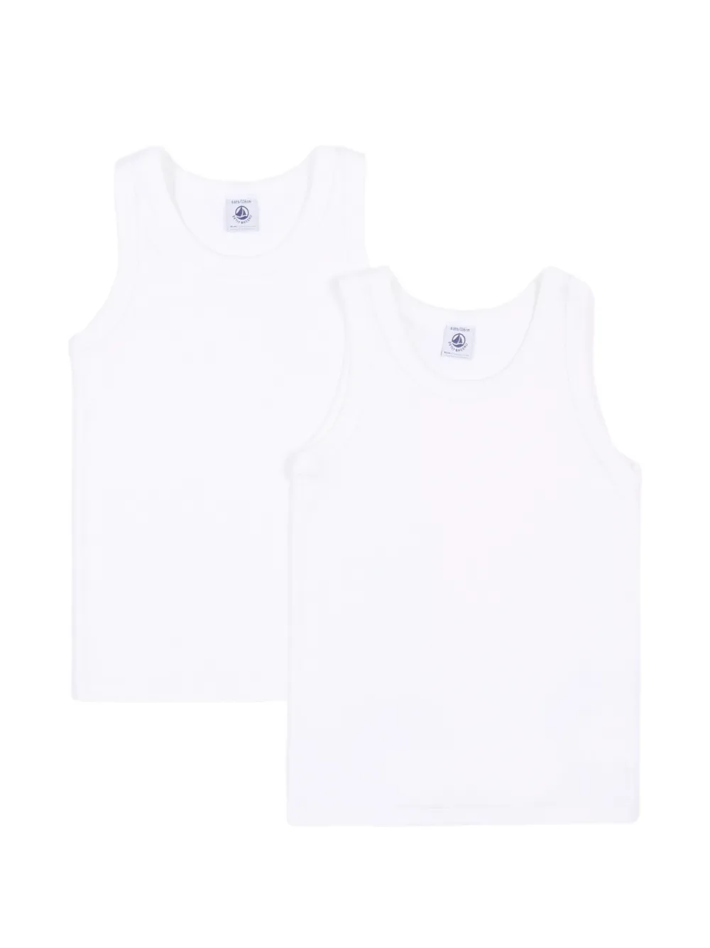 Petit Bateau Set canotta in cotone (2 pezzi) - Bianco