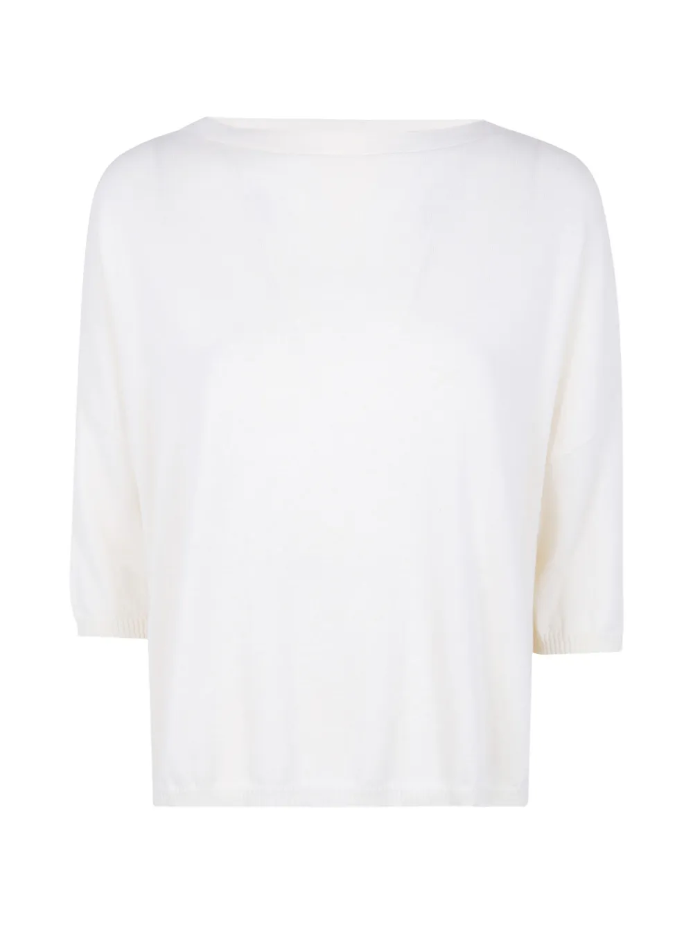 Ma'ry'ya Boat-neck Sweater In White