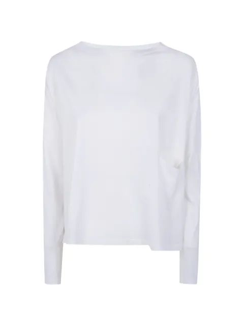 Ma'ry'ya draped-pocket long-sleeve T-shirt