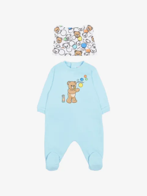 Moschino Kids teddy-print babygrow set