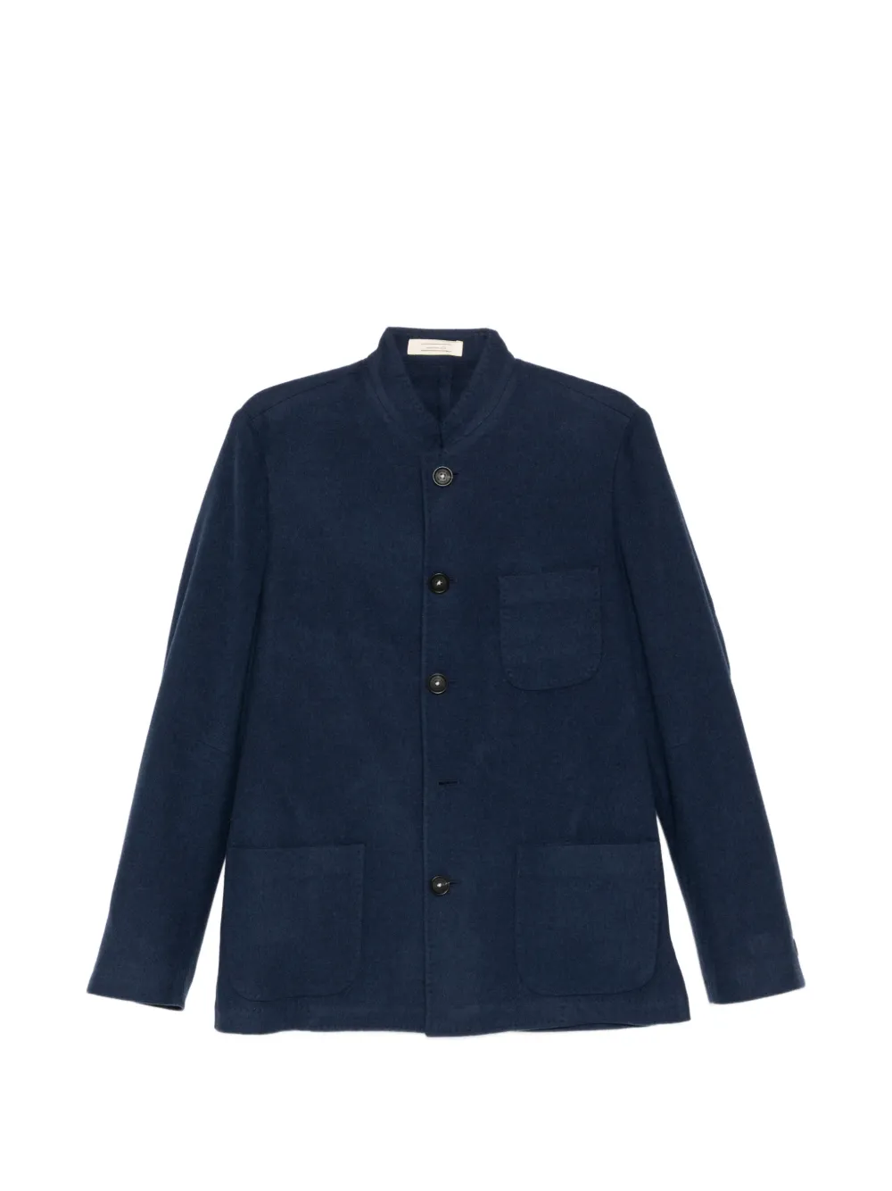 Massimo Alba BALI Virgin wool guru collar jacket - Blu
