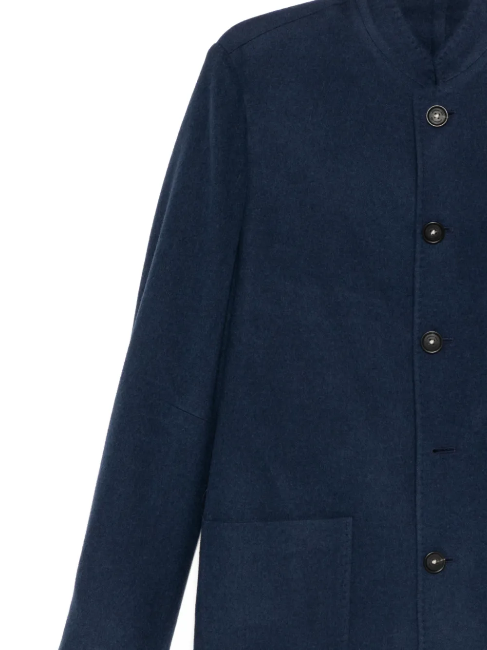  Massimo Alba Bali Virgin Wool Guru Collar Jacket - Blue 