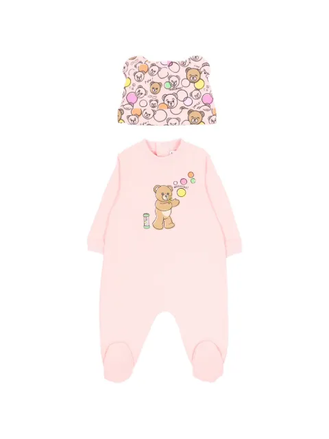 Moschino Kids bear-print babygrow set 