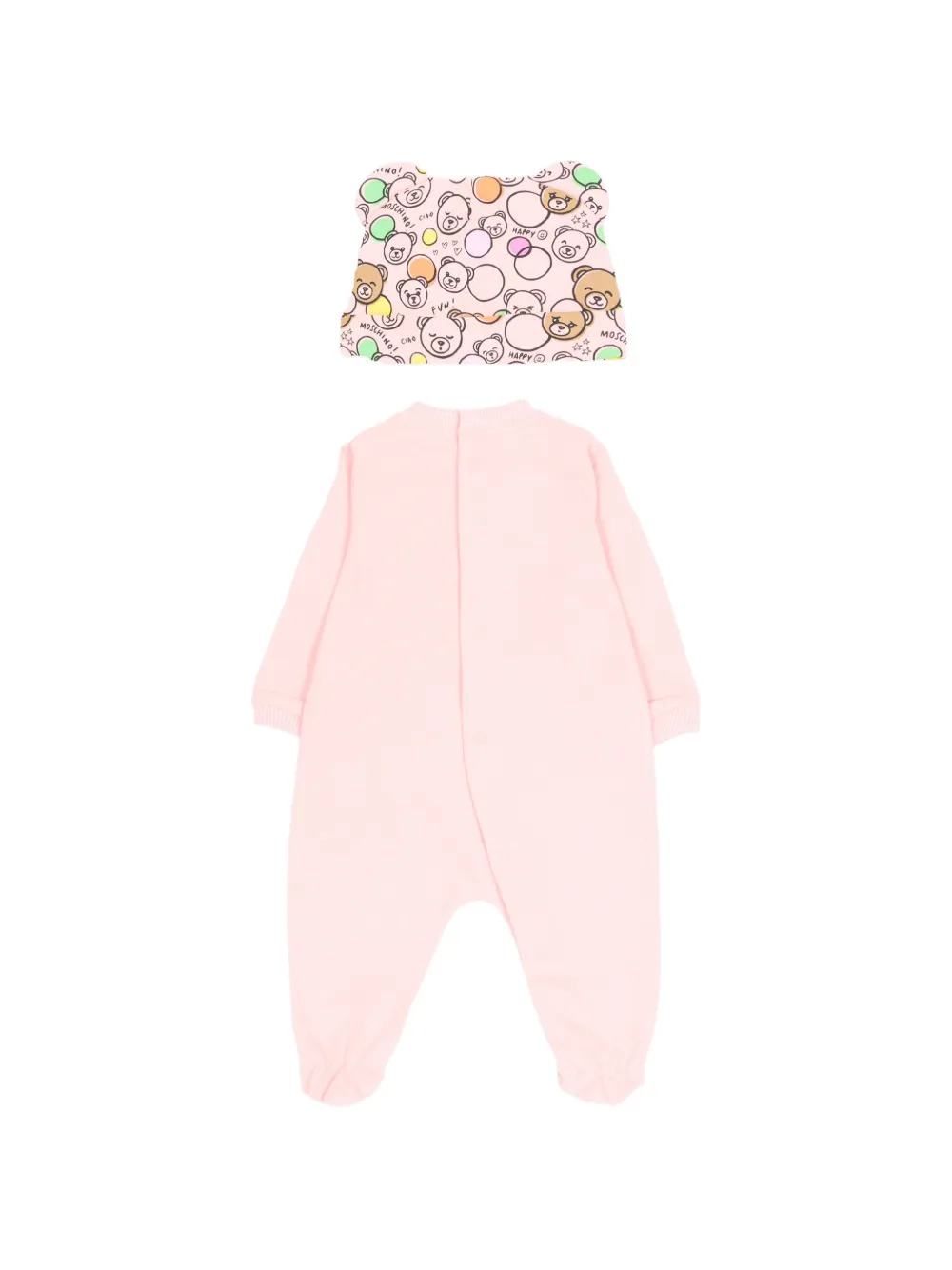 Moschino Kids Romper met beerprint Roze
