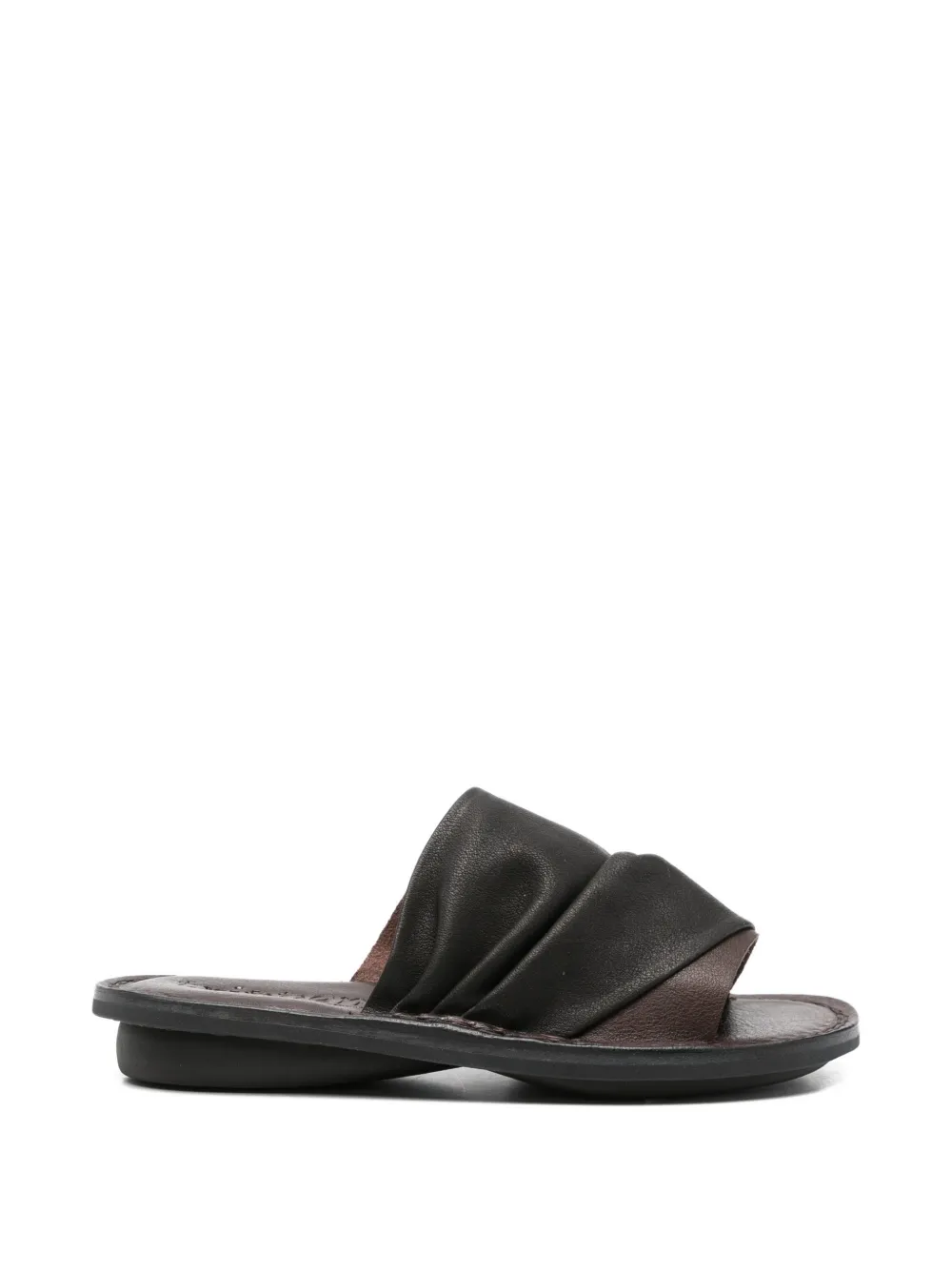 Trippen Drift ruched sandals Bruin