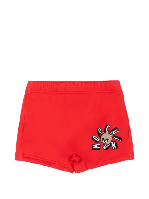 Moschino Kids teddy-print swim shorts 