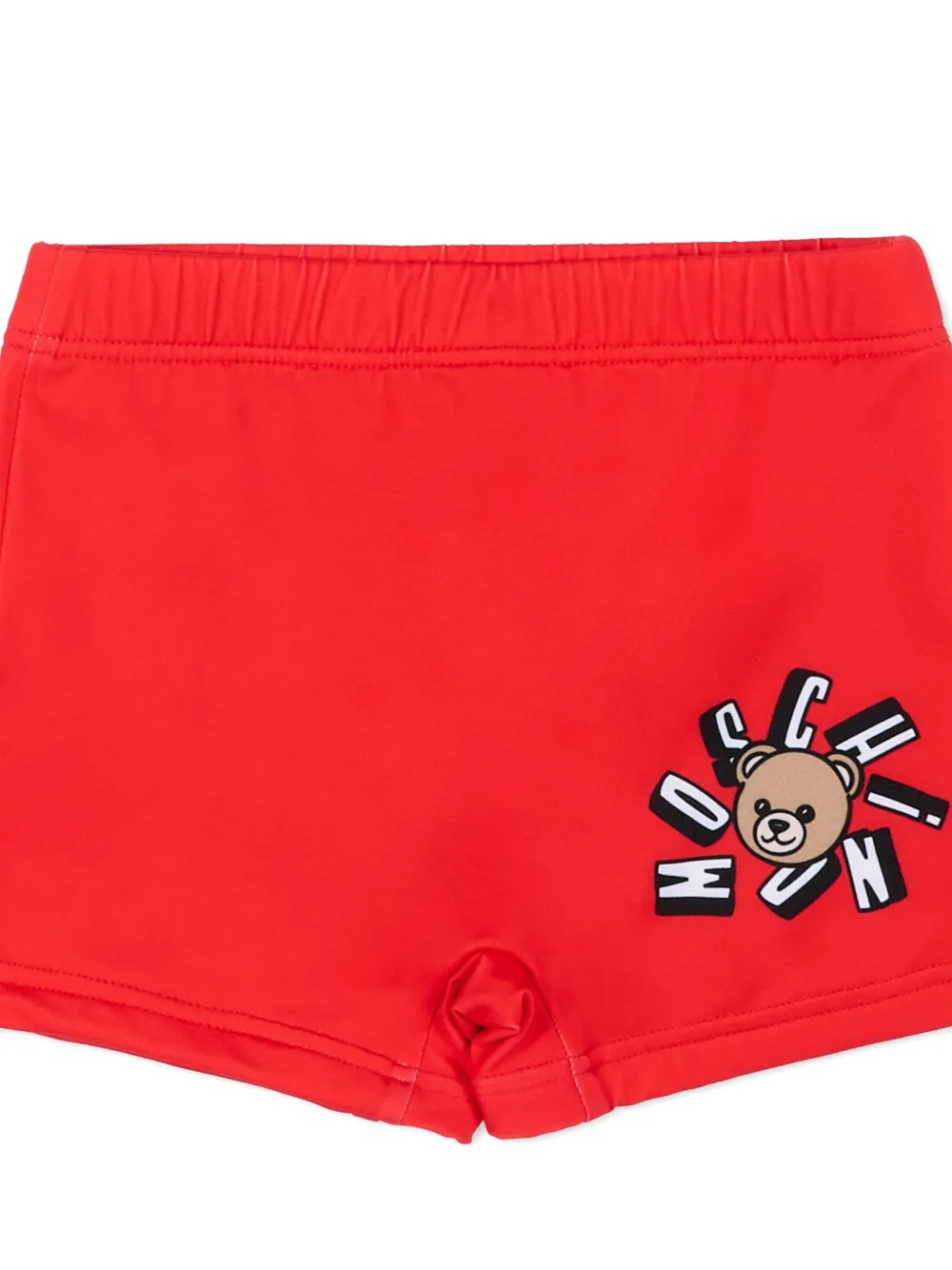 Moschino Kids Zwembroek met teddybeerprint Rood