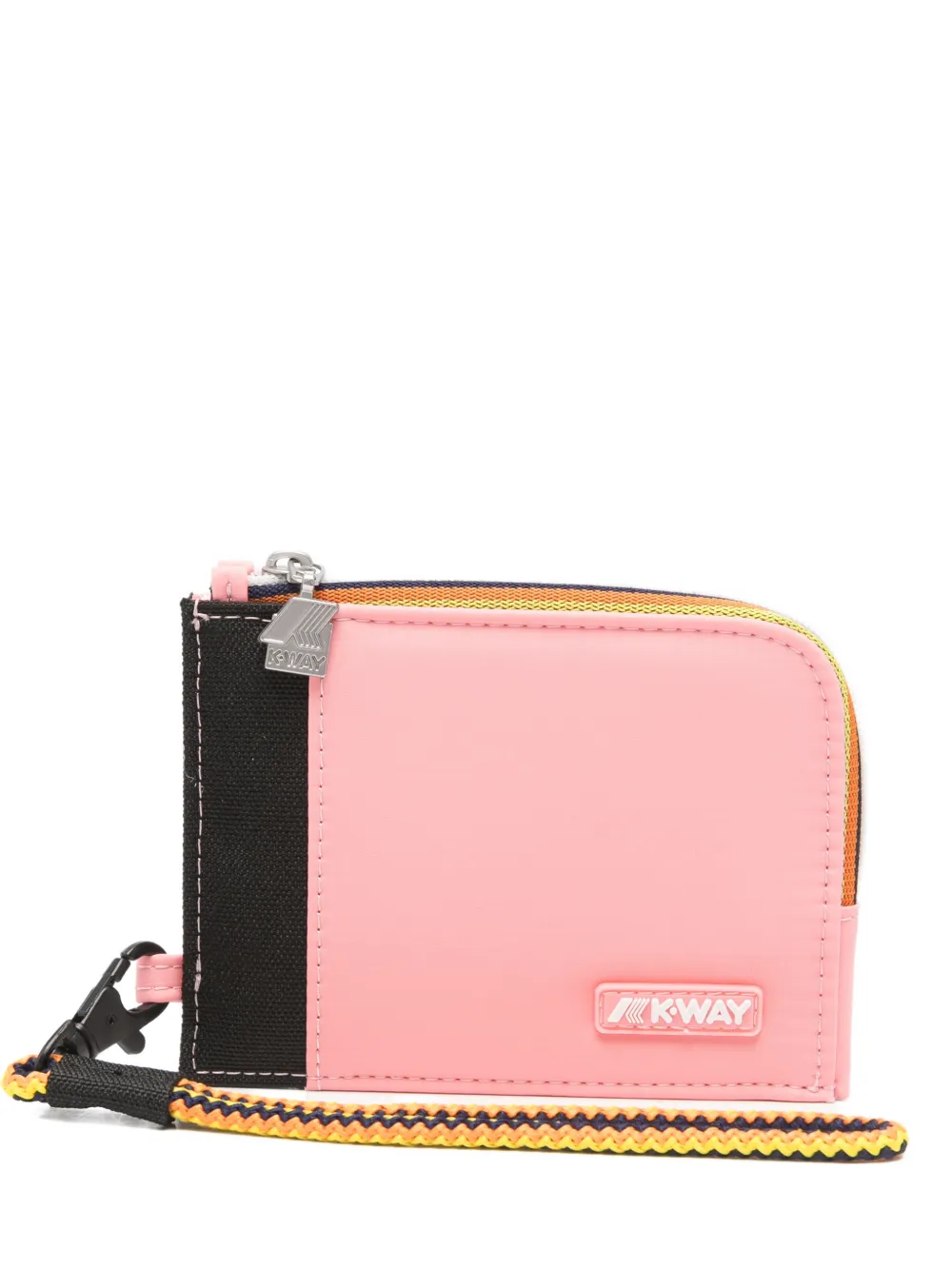 K-Way Villebonne Portemonnaie mit Logo-Patch - Rosa