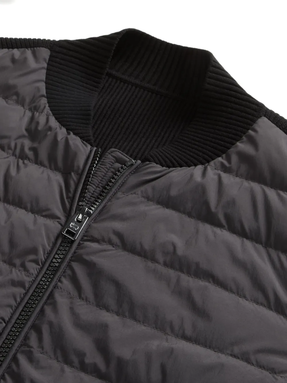  Woolrich Hybrid Quilted Bomber Jacket - Black 