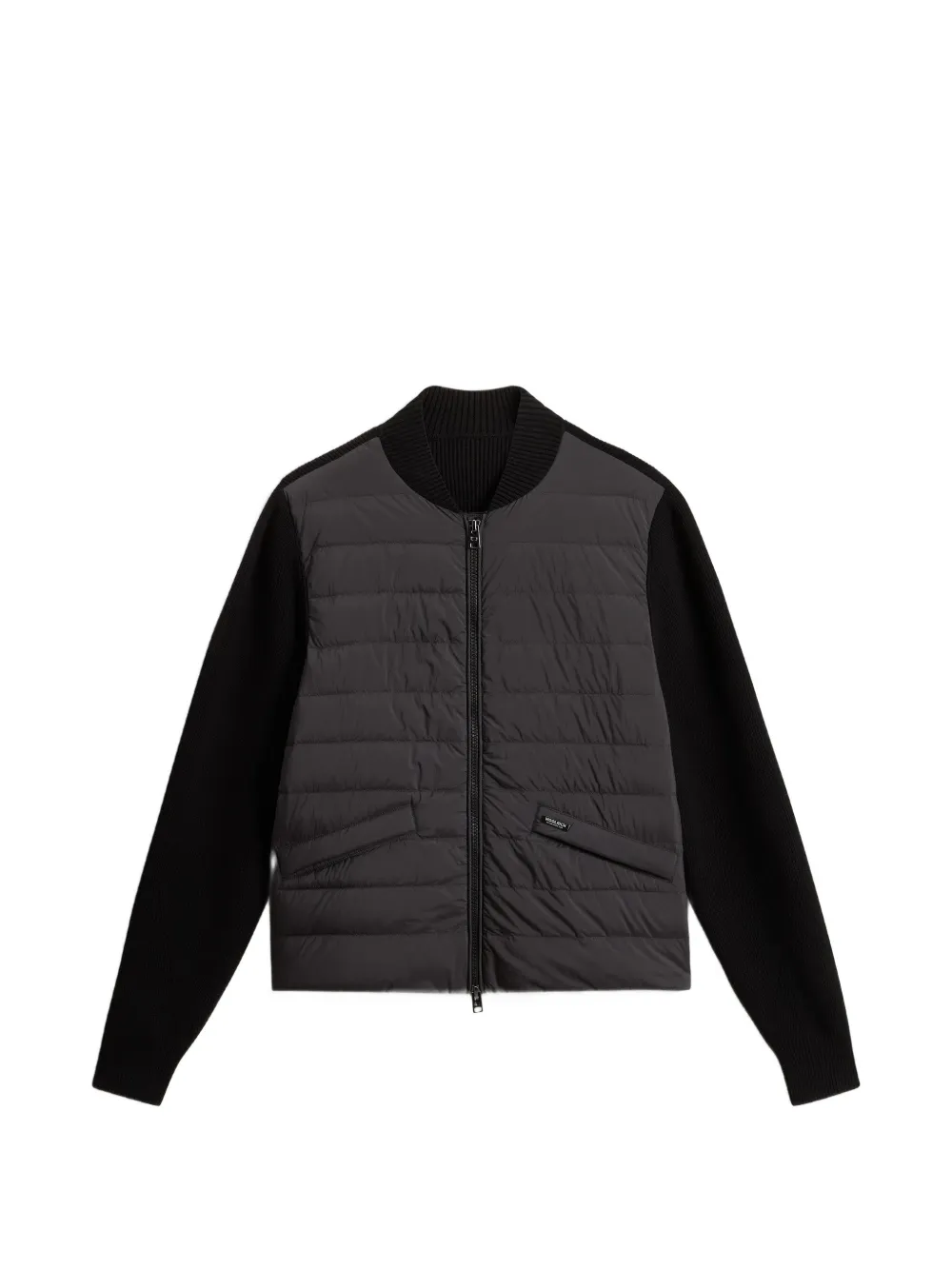 Woolrich Bomber trapuntato Hybrid - Nero
