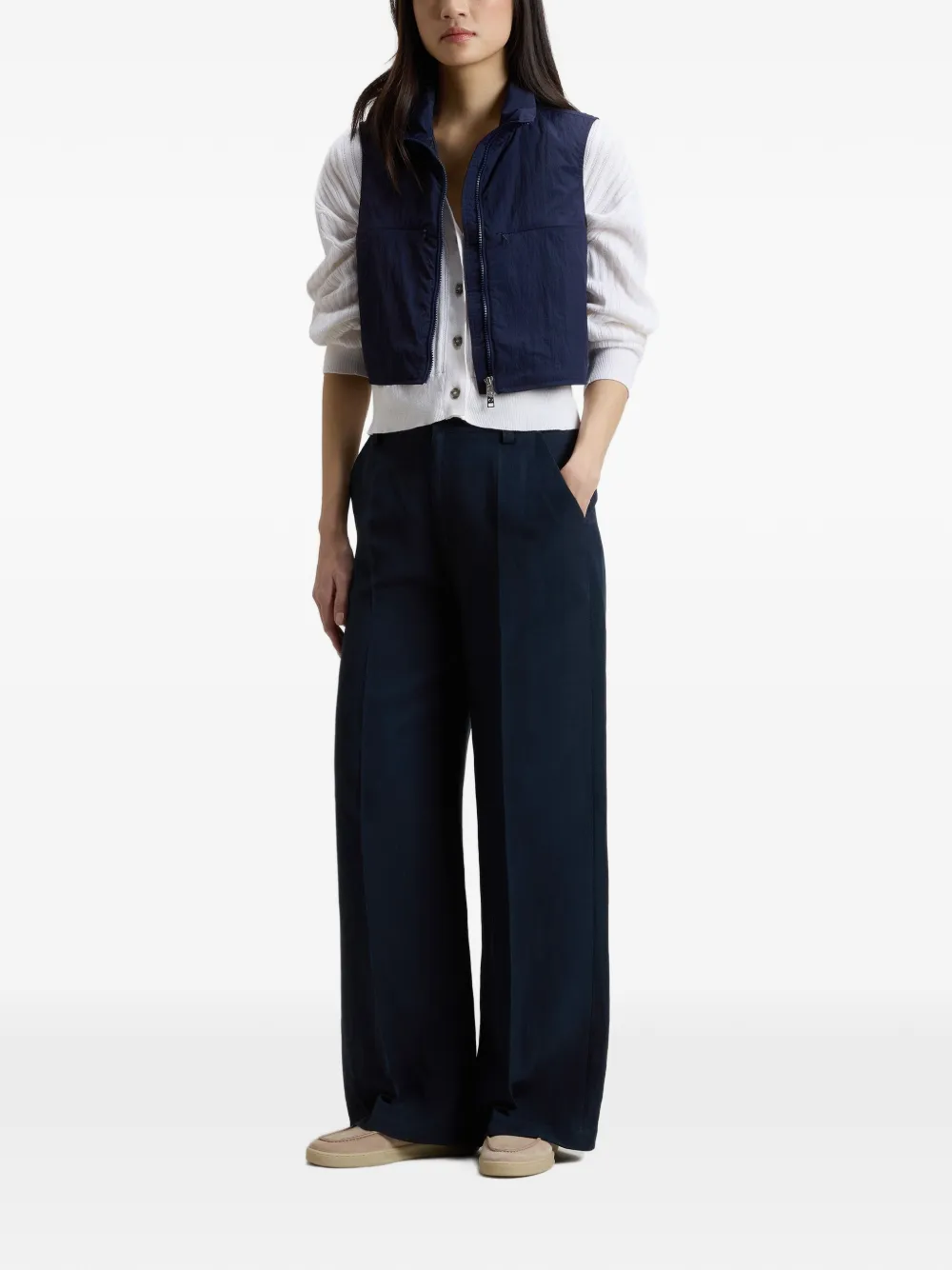 Woolrich Gilet met rits Blauw