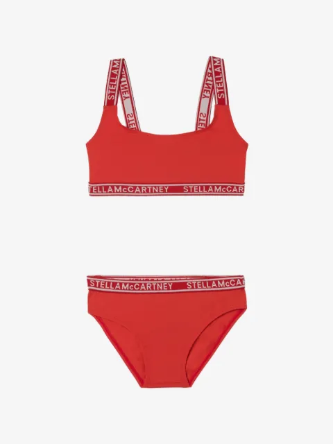 Stella McCartney Kids logo-detail bikini
