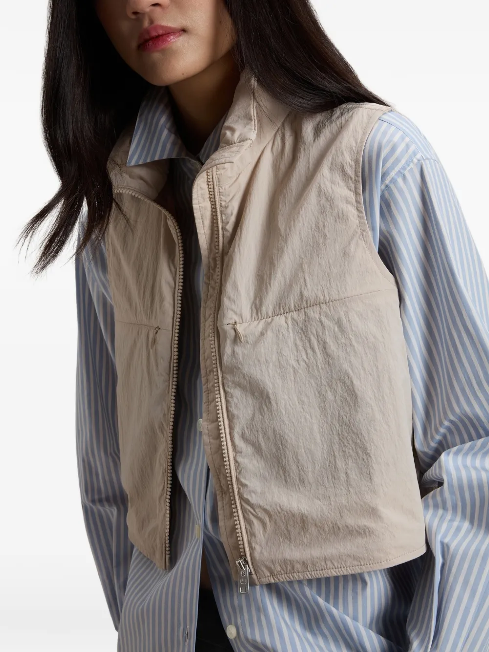 Woolrich Gelaagd gilet met rits Beige