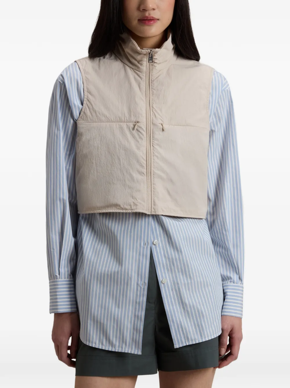 Woolrich Gelaagd gilet met rits Beige