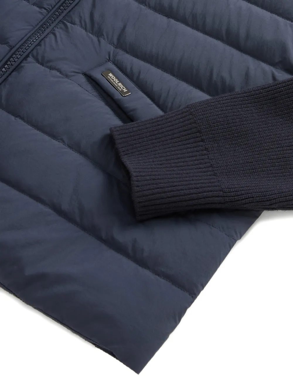  Woolrich Hyvrid Quilted Bomber Jacket - Blue 