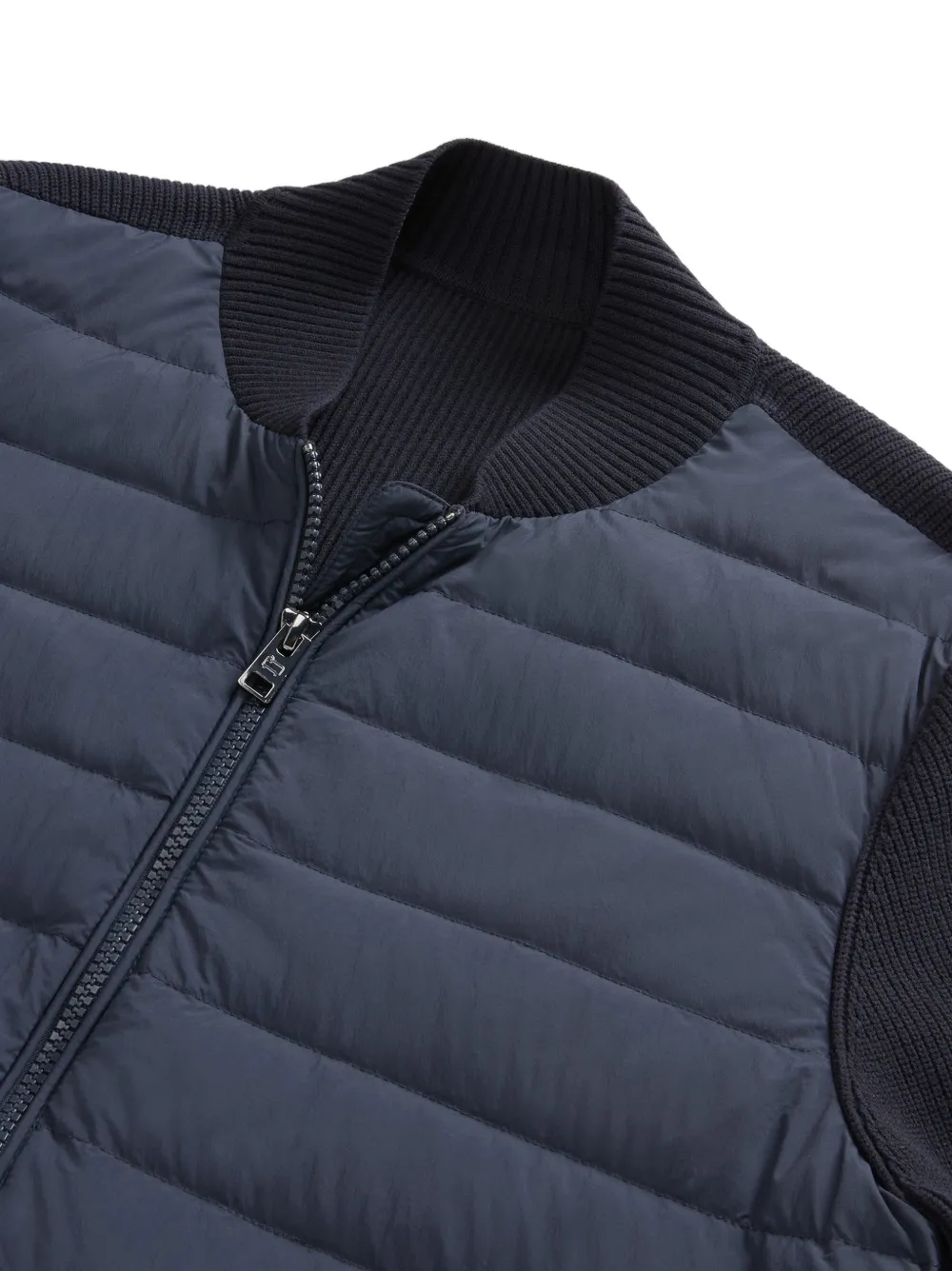  Woolrich Hyvrid Quilted Bomber Jacket - Blue 