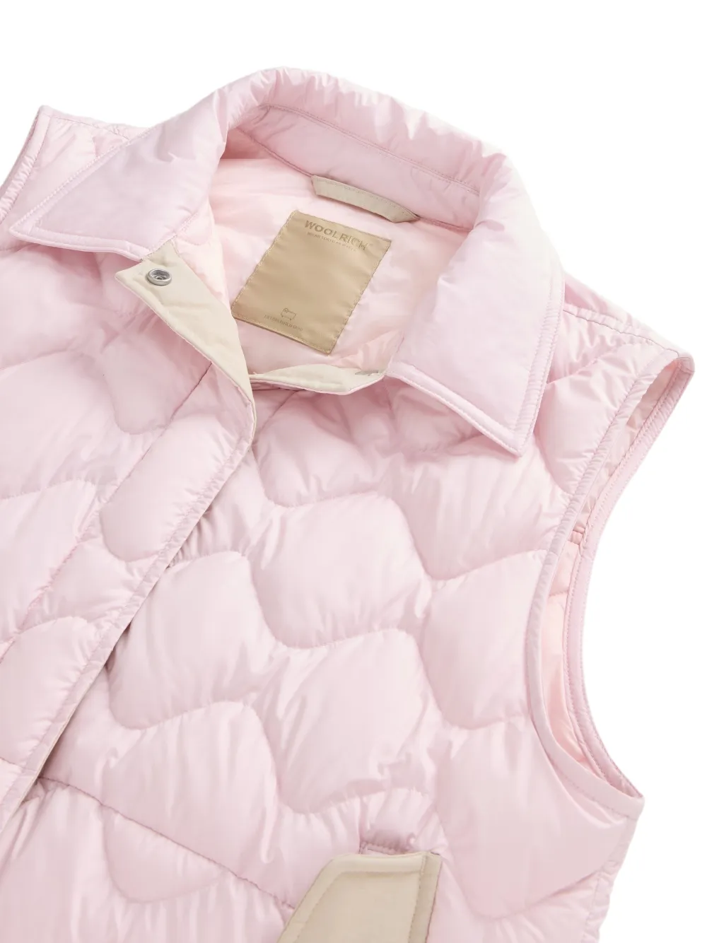 Woolrich Heritage gewatteerde top Roze