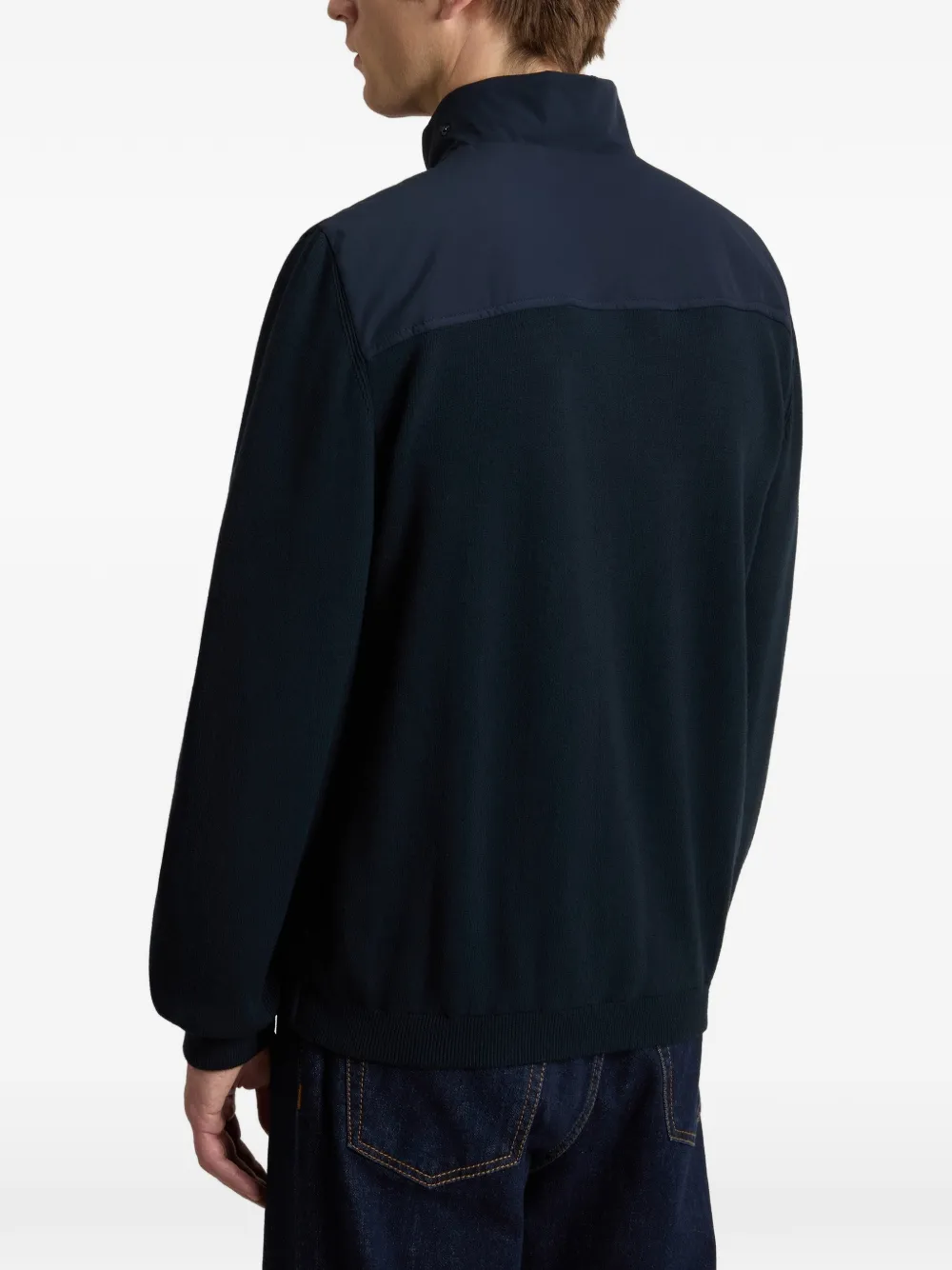 Woolrich Two Layers Hybrid jack met klepzak Blauw