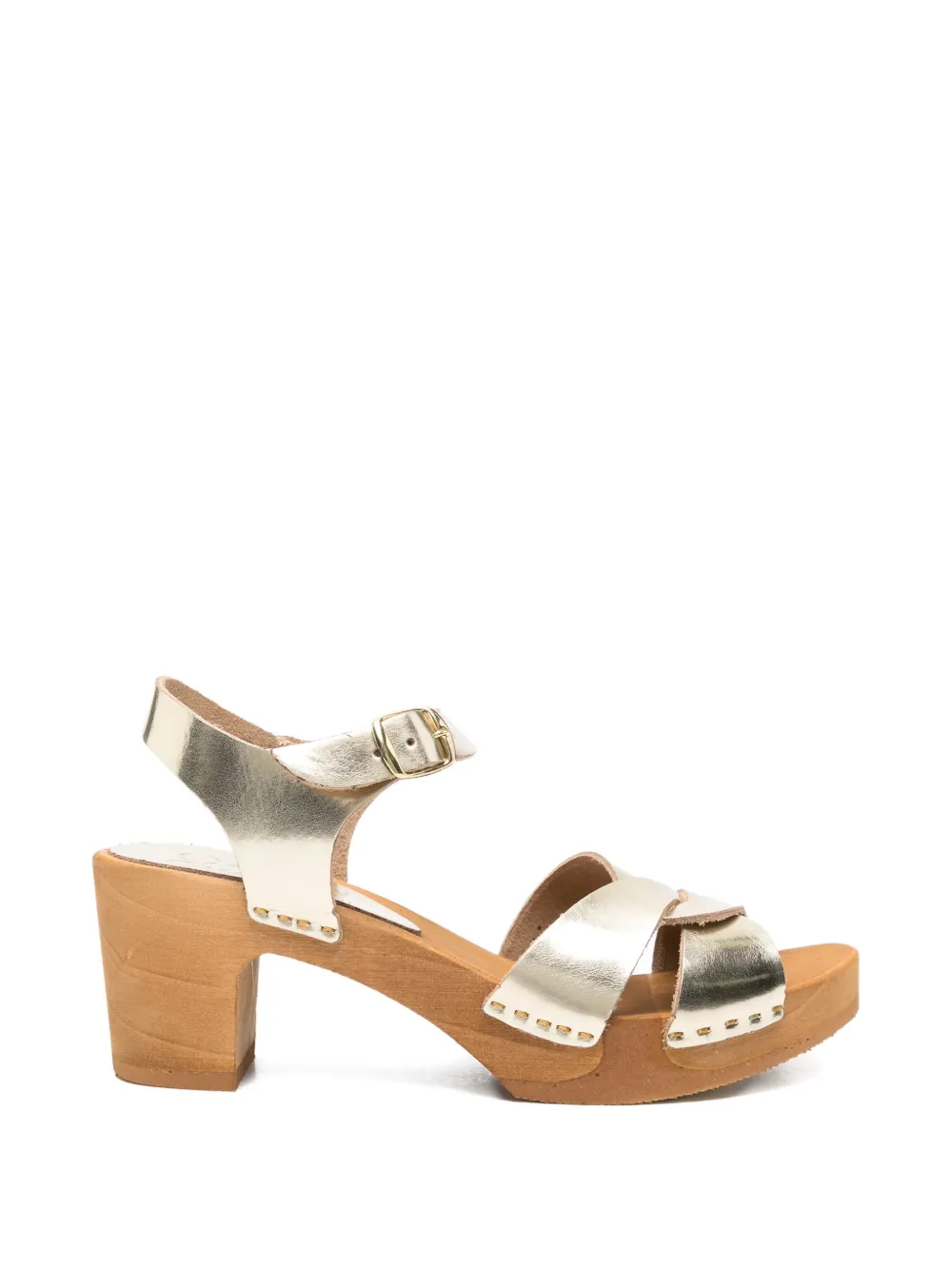 Bosabo buckle leather sandals - Gold