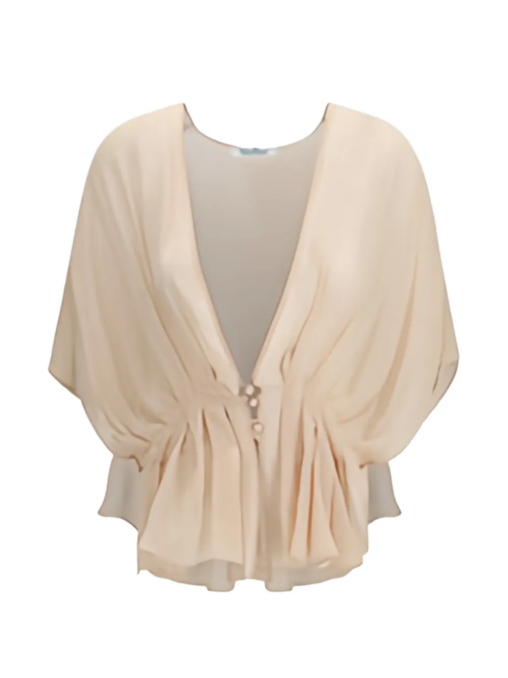Max Mara buttoned pleated blouse - Neutrals
