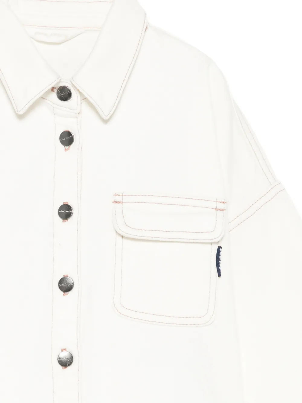Contrast-Stitching Jacket