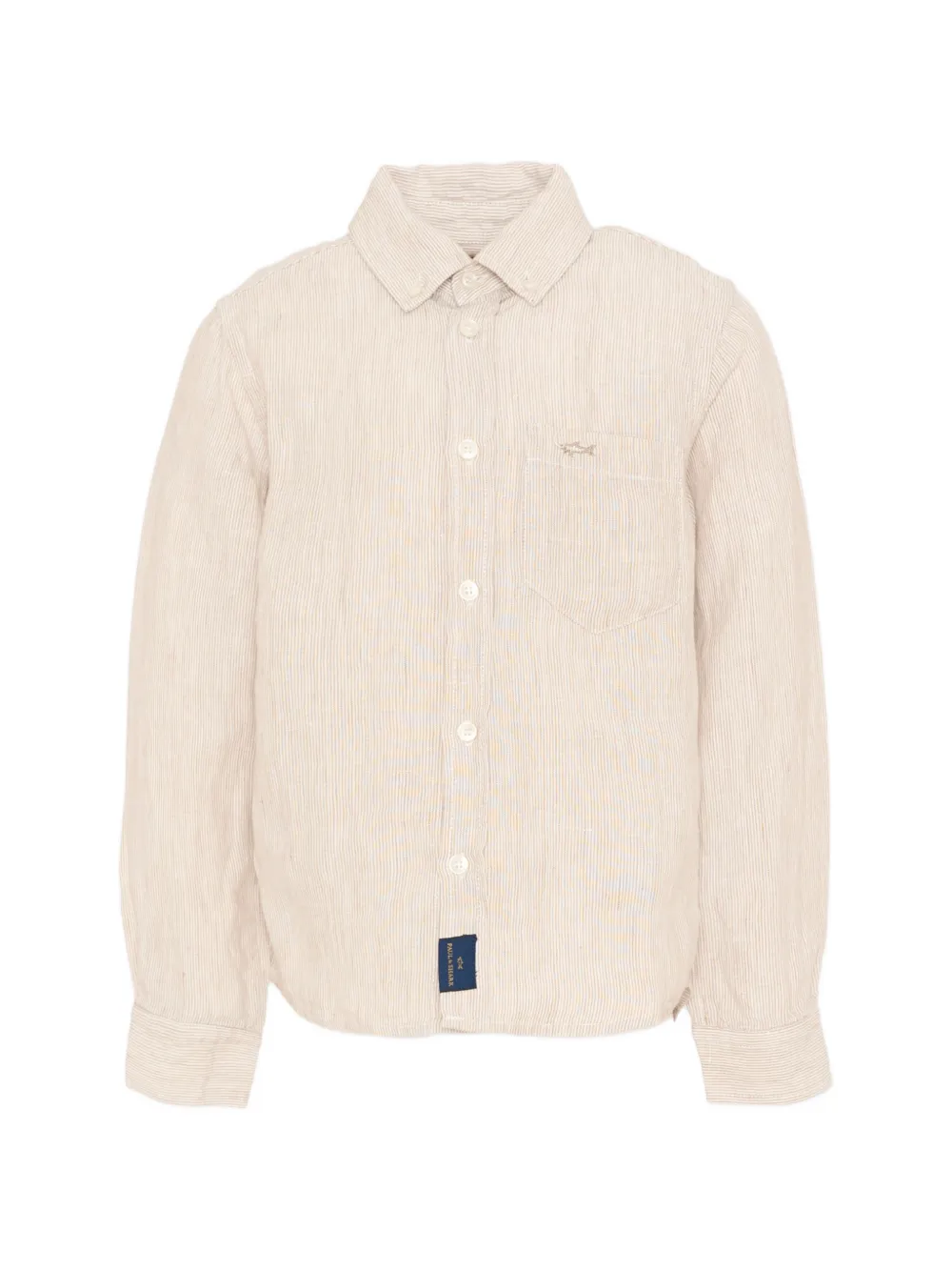 Paul & Shark Junior long-sleeve pocket shirt - Nude