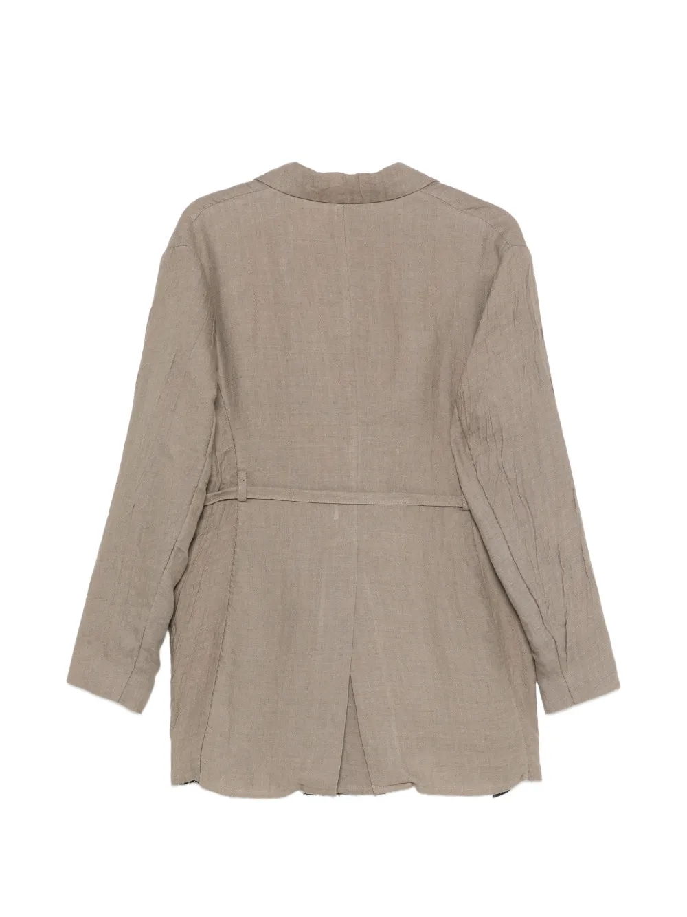  Masnada Double-breasted Belted Blazer - Neutrals 