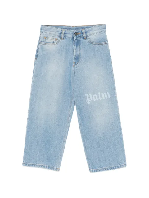 Palm Angels Kids logo-detail jeans