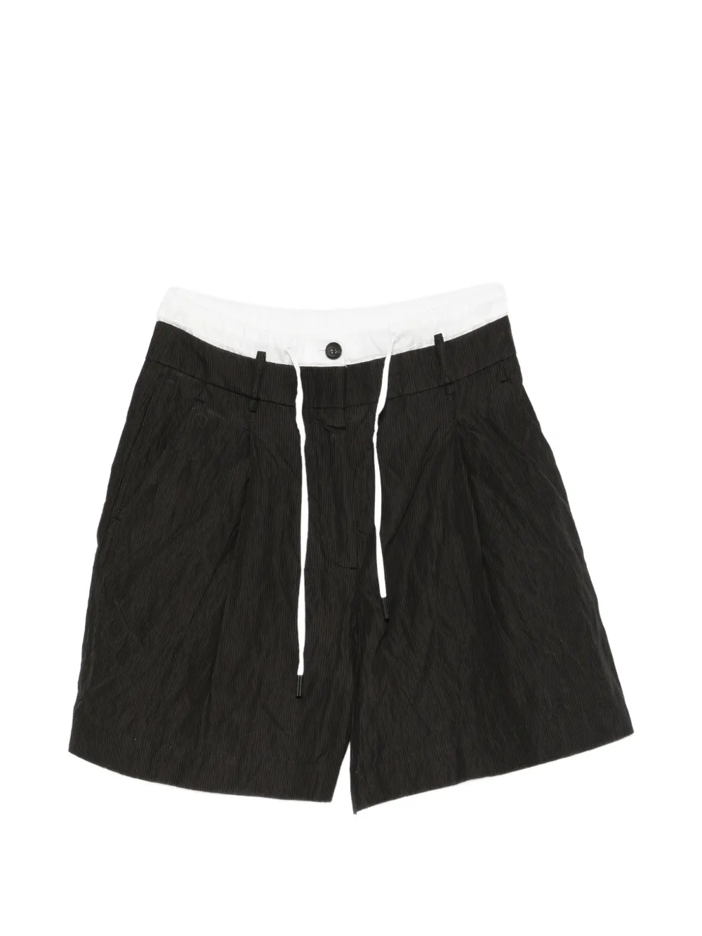 Masnada layered drawstring shorts - Nero