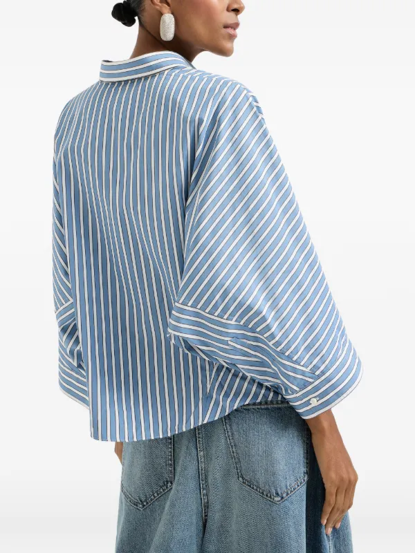 Brunello Cucinelli ストライプ シャツ | ブルー | FARFETCH JP