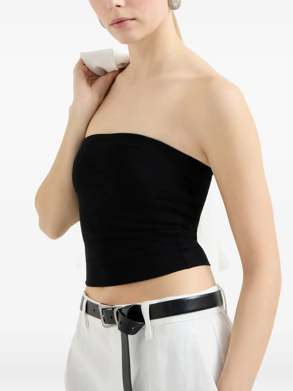 Brunello Cucinelli Bandeau top Zwart