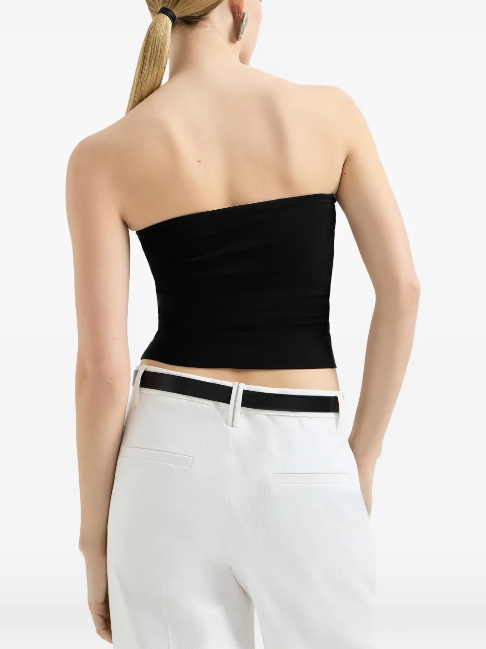 Brunello Cucinelli Bandeau top Zwart