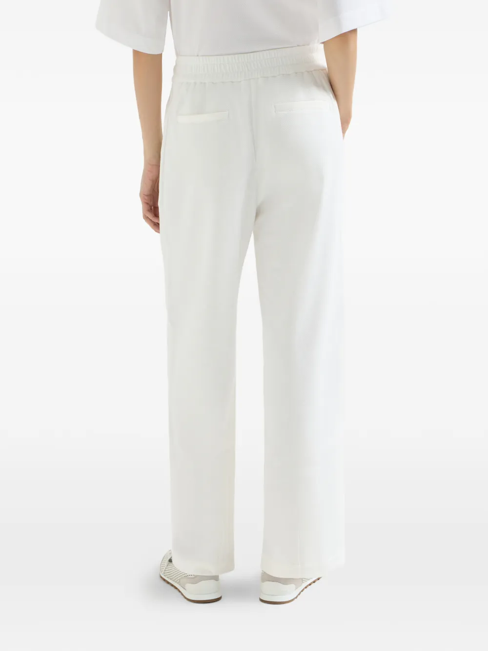 Brunello Cucinelli Katoenen piqué trainingsbroek Beige