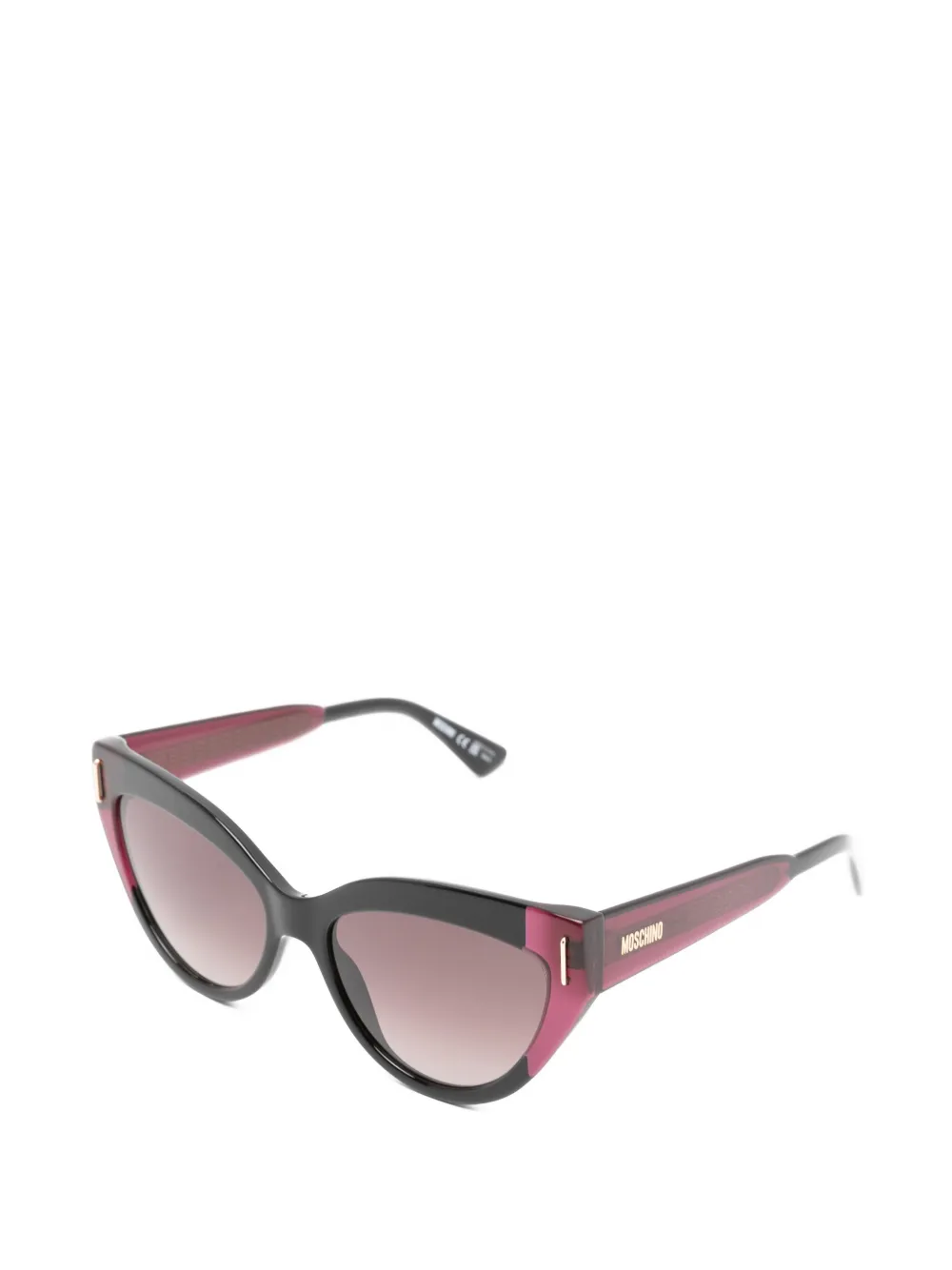 Moschino Eyewear Zonnebril met cat-eye montuur Zwart
