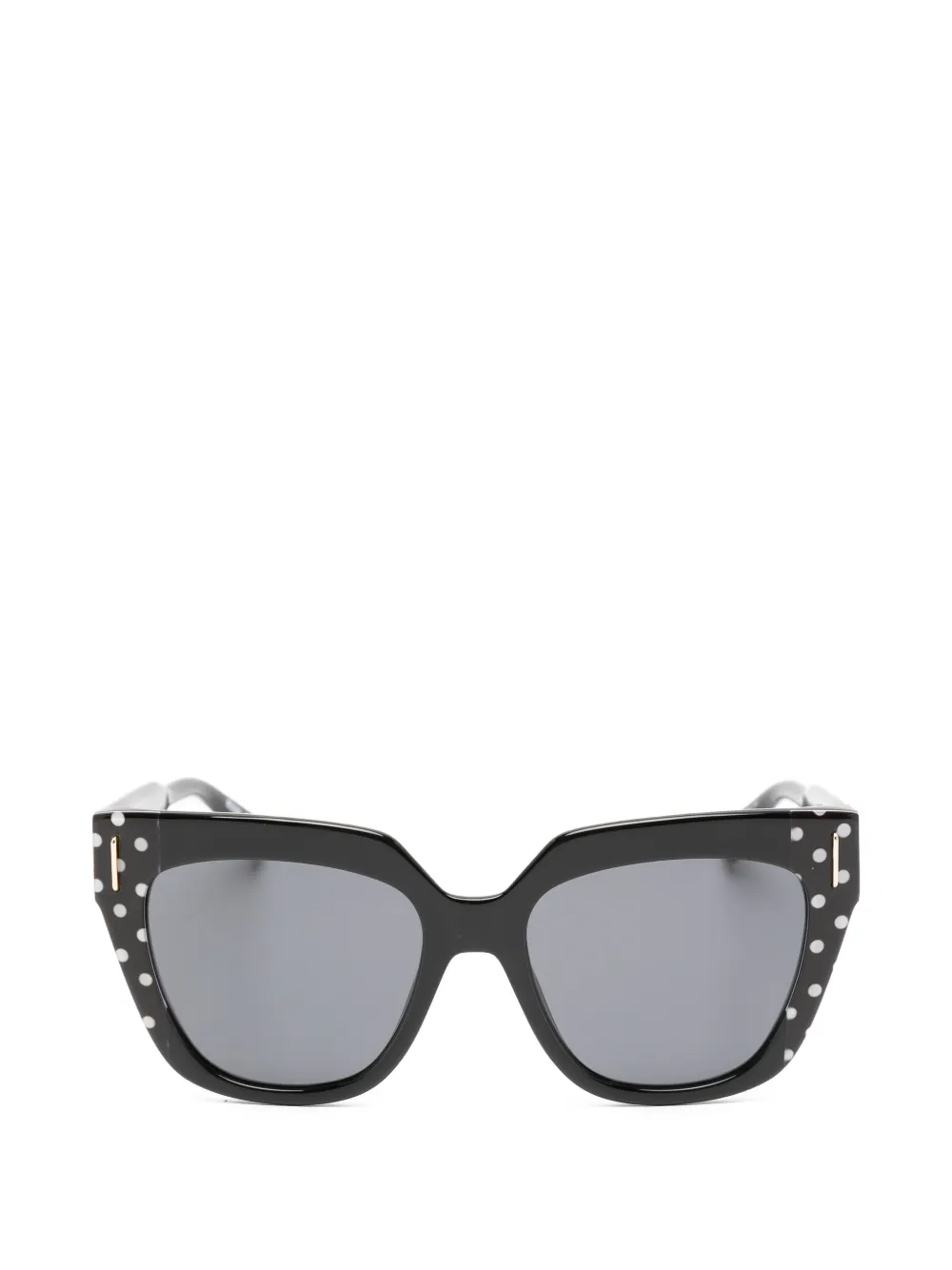 Moschino Eyewear polka dot cat-eye sunglasses - Nero