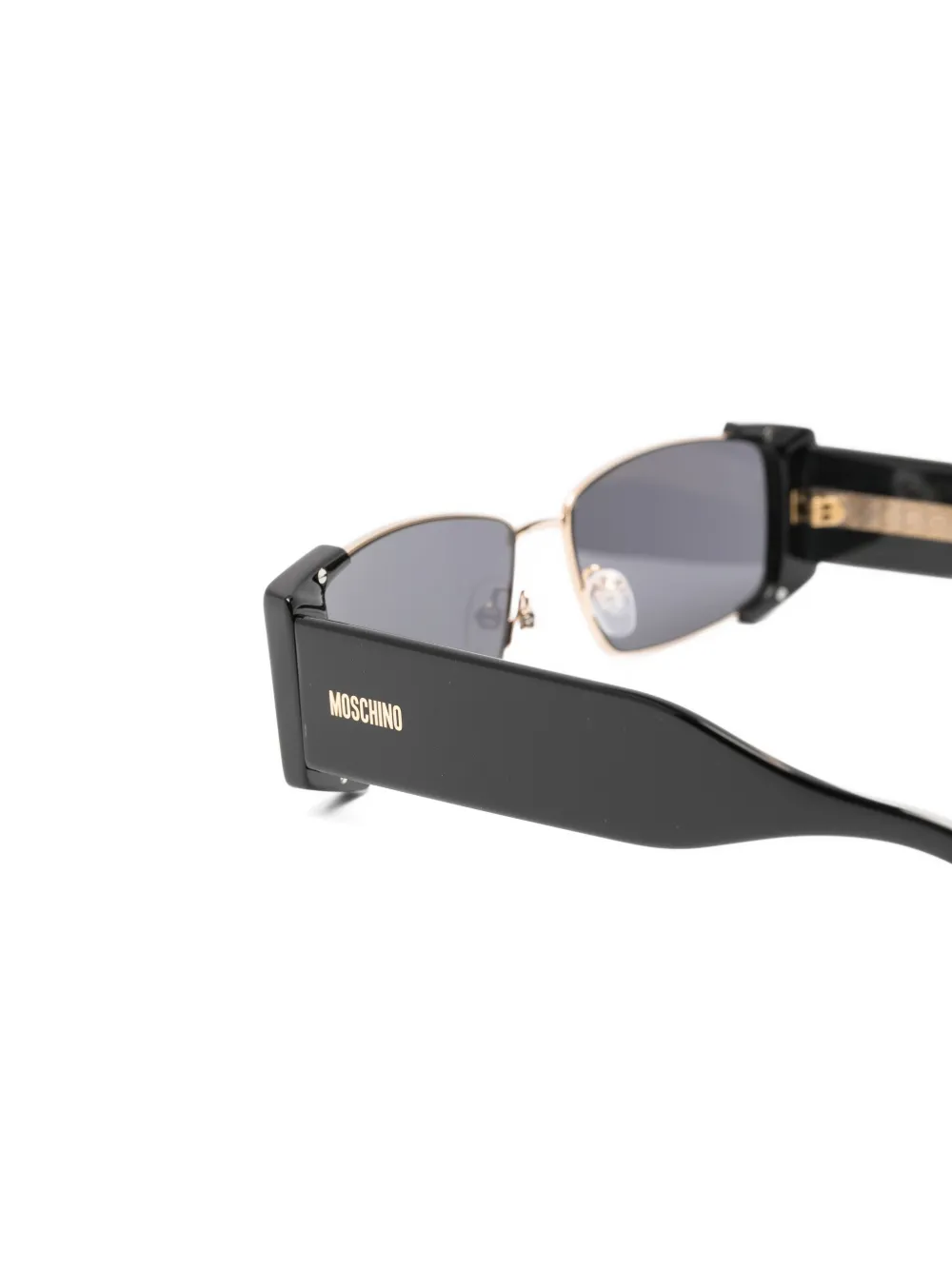  Moschino Eyewear Rectangle-frame Sunglasses - Black 