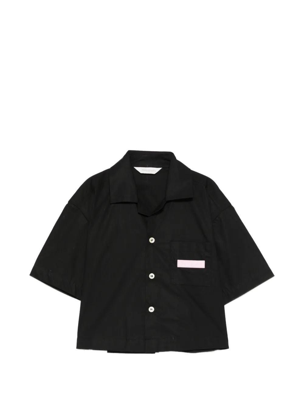 Palm Angels Kids cropped shirt - Nero