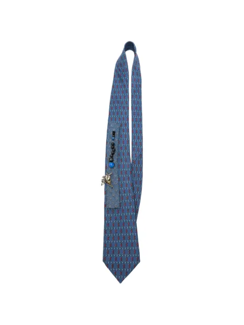A.N.G.E.L.O. Vintage Upcycling x Stefania Bertoni customised Hermès beaded tie