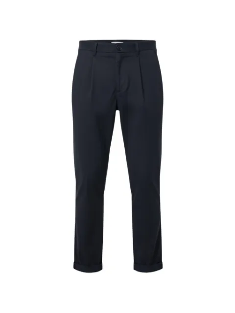 Cellar Door pleated-detail turn-up trousers