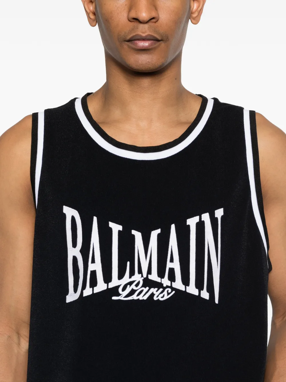 Balmain ロゴ タンクトップ | ブラック | FARFETCH JP
