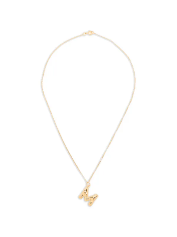 Completedworks M-initial Pendant Necklace in Gold