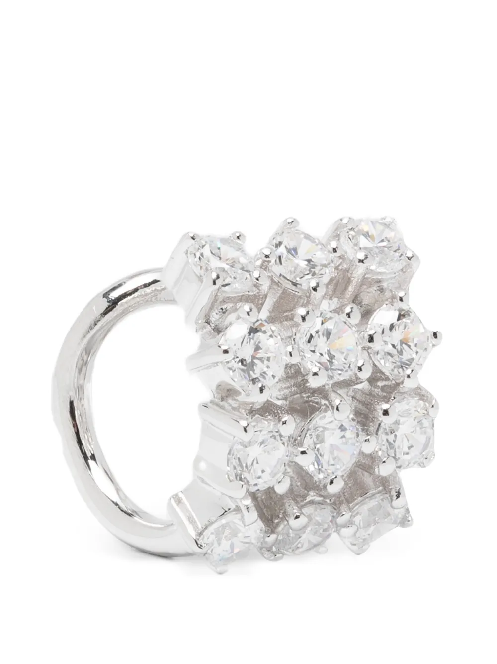 Completedworks Juggernaut zirconia-embellishment ear cuff - Argento