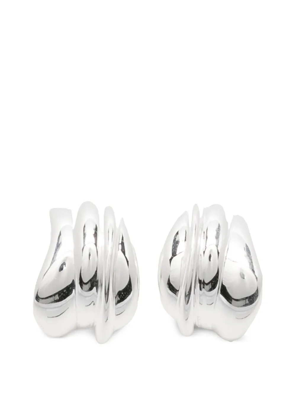 Completedworks curved earrings - Argento