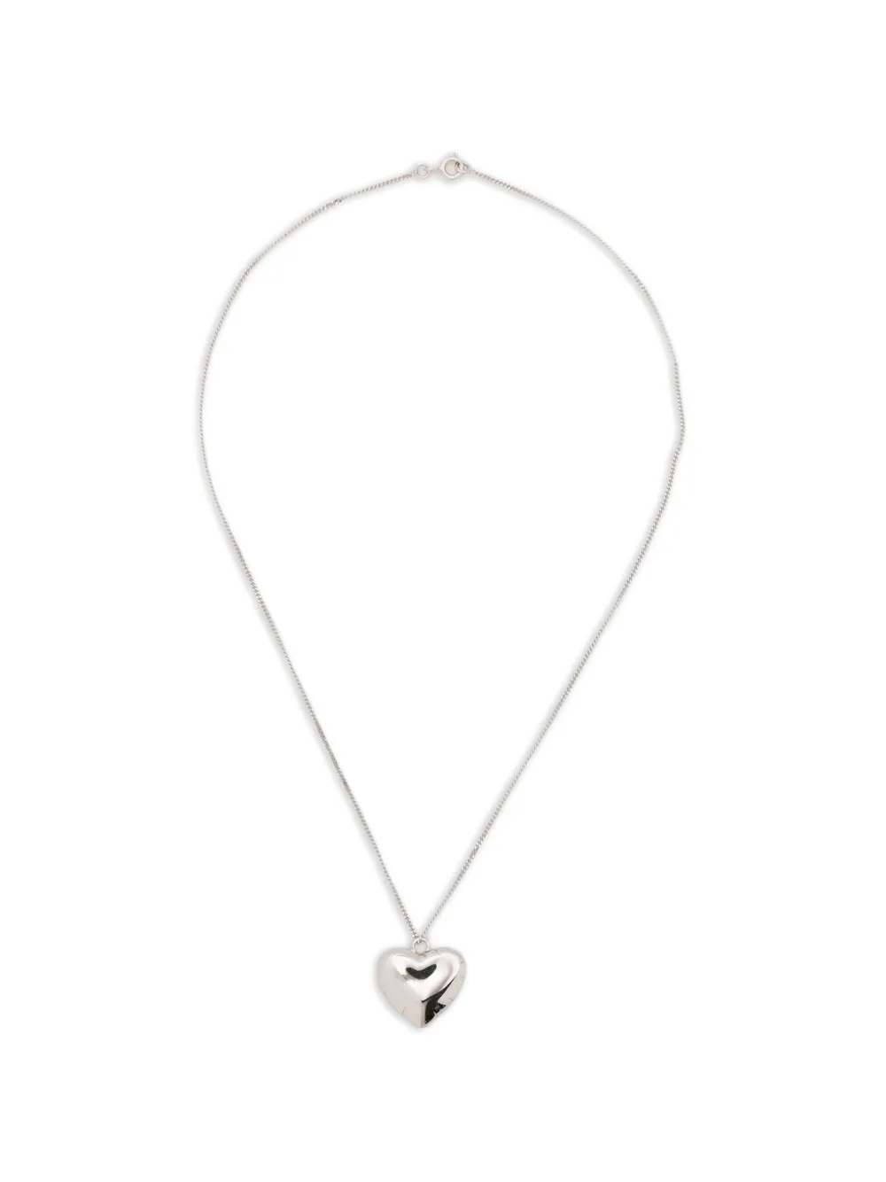 Completedworks heart-pendant necklace - Argento