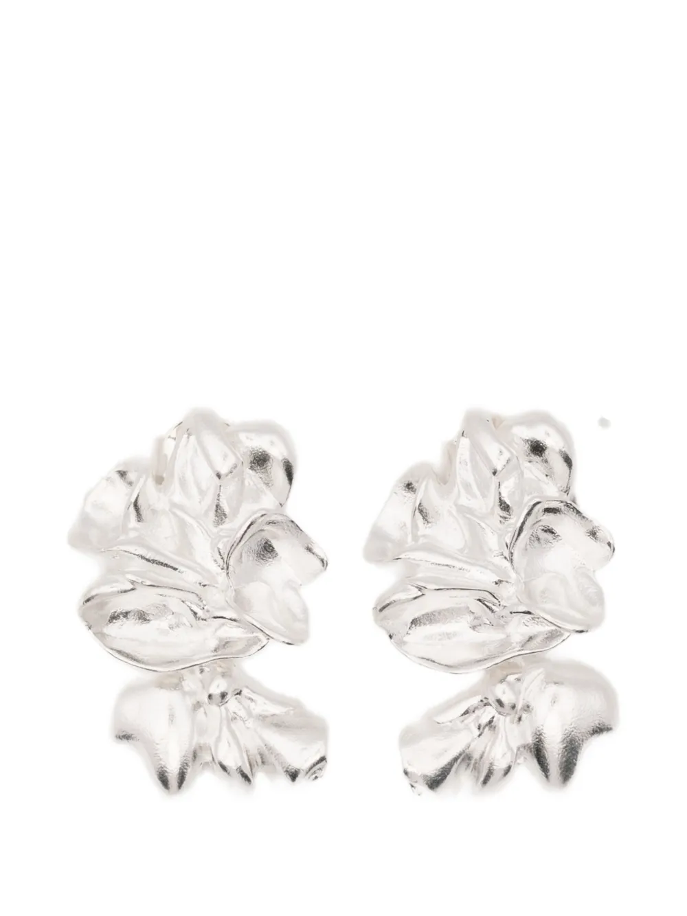 Completedworks floral drop earrings - Argento