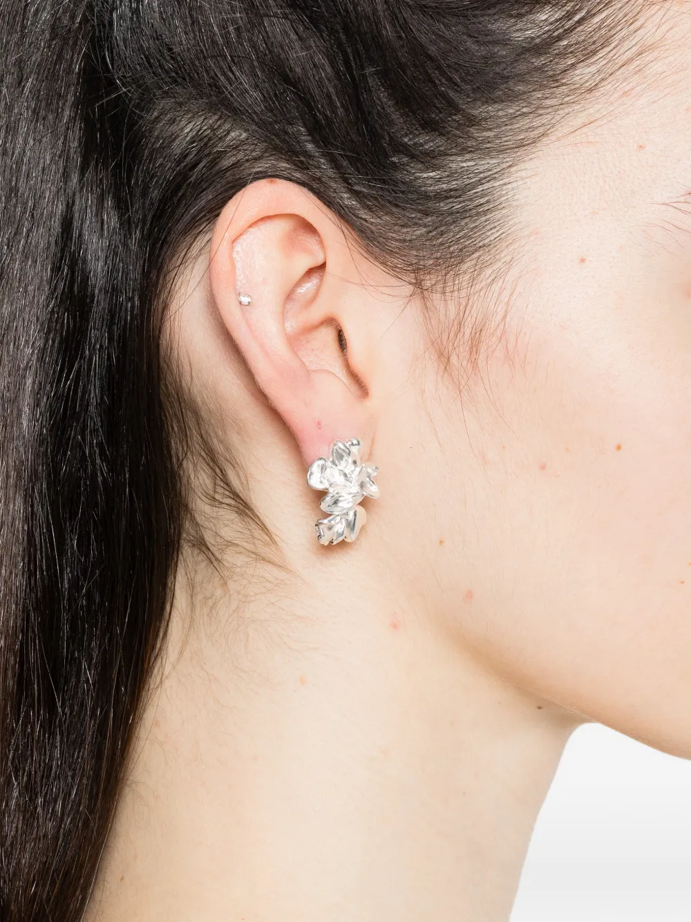  Completedworks Floral Drop Earrings - Silver 