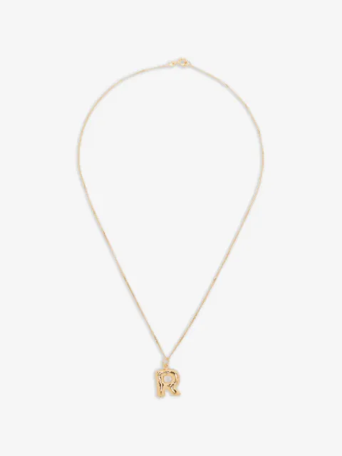 Completedworks R-initial pendant necklace